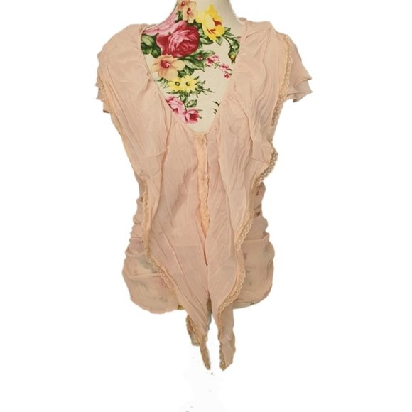 Bebe Sydney Crinkle Top - Picture 1 of 12